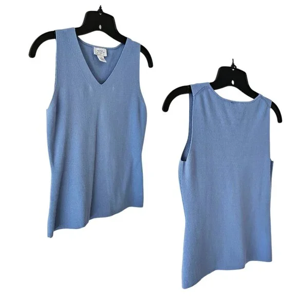 Ann Taylor Loft Cardigan & Sleeveless Top Set | Pre-Loved | XS | Bluish Gray - Picture 10 of 16